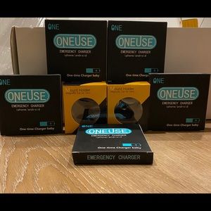 Magnetic car mount & Emergency battery